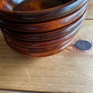 Set of four dining salad Wooden Bowl made in Taiwan